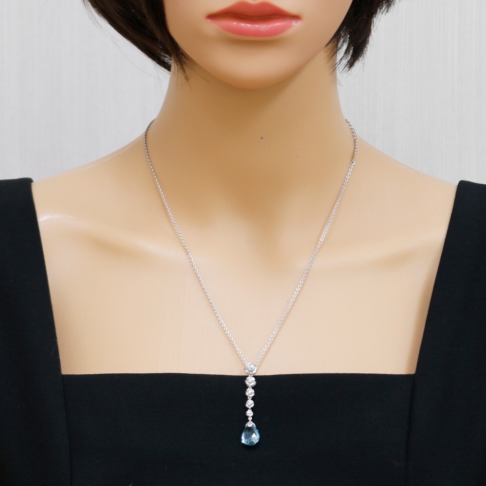 Carrera Y Carrera Necklace Carrera 18k Blue Topaz